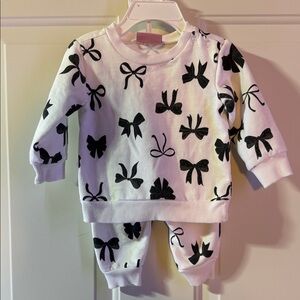 Baby Bow Sweater & Pants Set 3-6 months